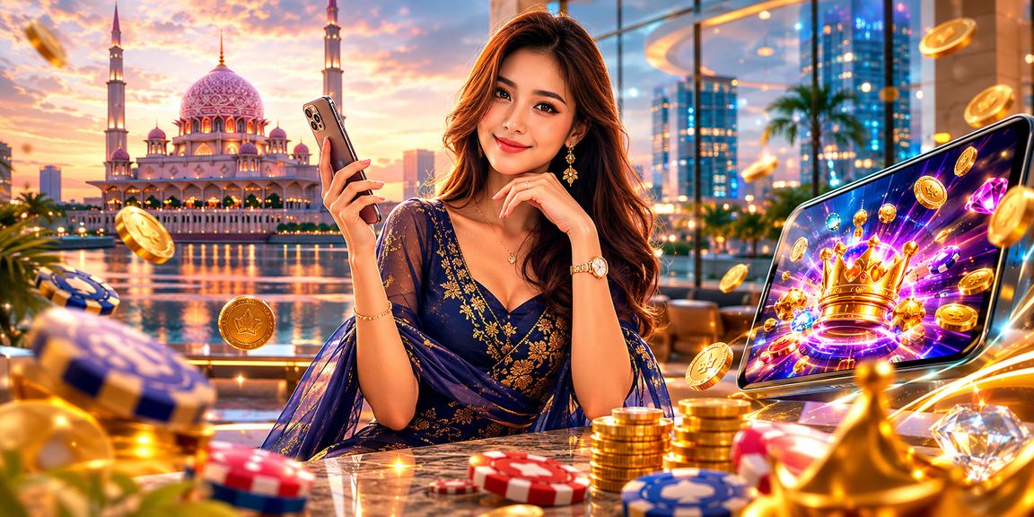 Pemain menggunakan telefon pintar untuk taruhan kriket di Putrajaya Malaysia